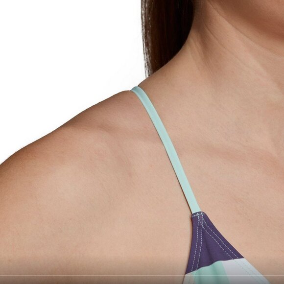 NWT Adidas Volleyboll Bikini Top | Purple & Turquoise| DQ3217 | Size S | Swim - Picture 6 of 9